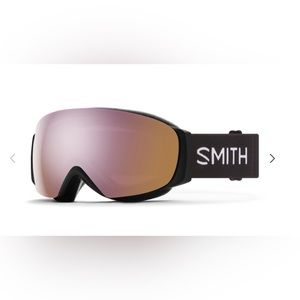 Smith Optics I/O MAG S Snow Goggles - Black + ChromaPop Rose Gold Mirror Lens